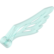 Lego Creature Body Part, Wing with Pin Hole / Trans-Light Blue