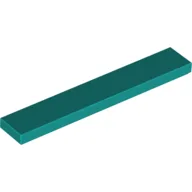 Tile 1 x 6 with Groove / Dark Turquoise