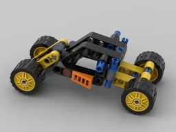 Futuristic Pickup truck with four wheel tilt steering