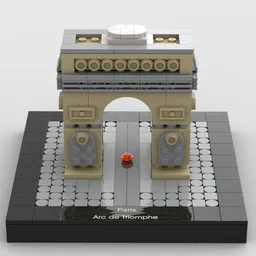 Arc De Triomphe at 1/650th Scale