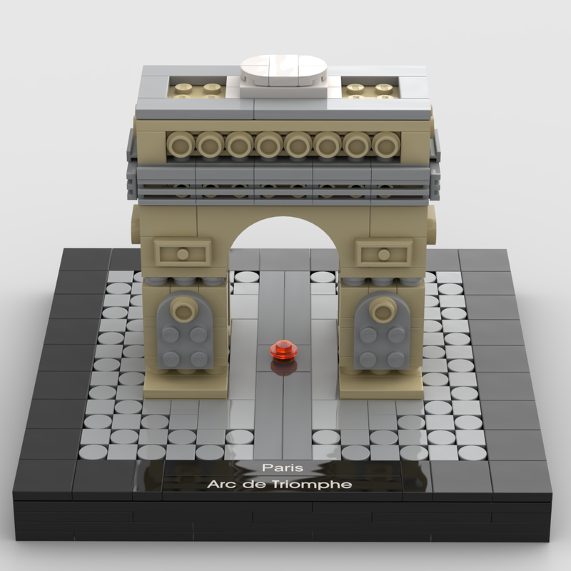 Lego Arc De Triomphe at 1/650th Scale
