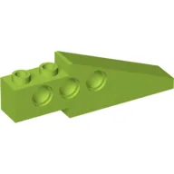 Technic Slope Long 1 x 6 with 3 Pin Holes / Lime
