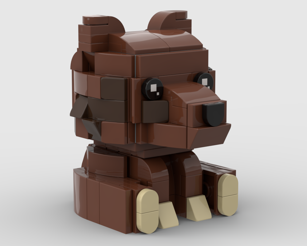Lego Brown Bear Brickhead