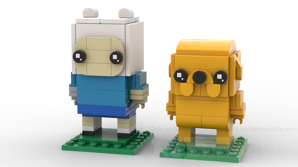 Lego Brickheadz Finn and Jake from Adventure Time