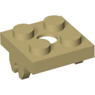 Lego Magnet Holder Plate 2 x 2 Bottom / Tan