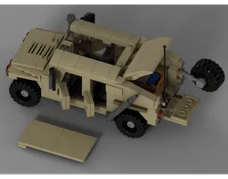 Minifigure-scale HumVee
