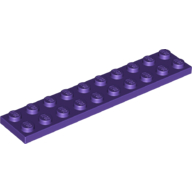 Lego Plate 2 x 10 / Dark Purple