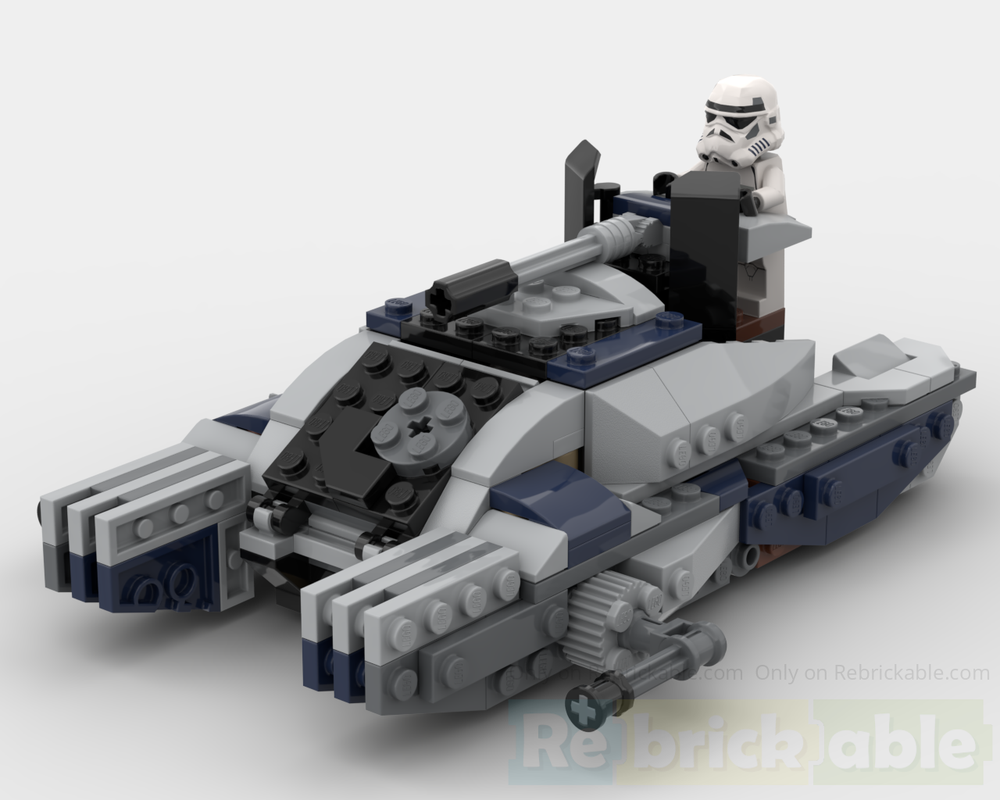 Lego TX-225 GAVs "Silverfish" Combat Assault Hovertank (40755 alternate build)