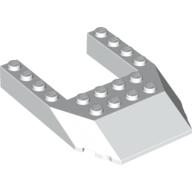 Lego Brick Wedged, Sloped 6 x 8 Cutout / White