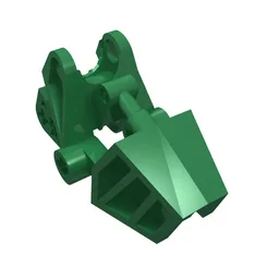 Large Figure Foot, with Ball Joint Socket 3 x 6 x 2 1/3 / Green