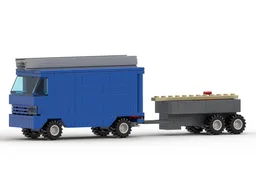 Van with trailer
