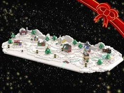 Tiny Winter Village Display