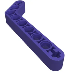 Technic Beam 1 x 9 Bent (7 - 3) Thick / Dark Purple