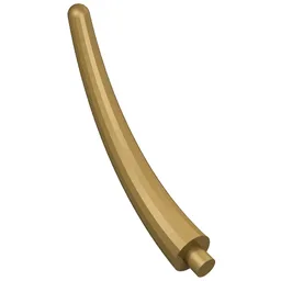 Animal Body Part / Plant, Tail / Claw / Horn / Branch / Tentacle, End Section / Pearl Gold