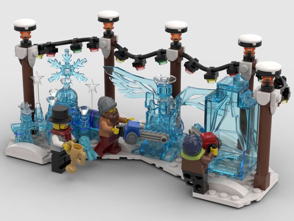 Lego Winter Village Ice Sculpture Contest