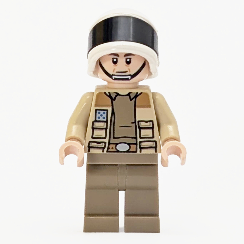 Lego Captain Antilles, Dark Tan Undershirt, Dual Sided Head