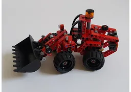 Red Mini Wheel loader