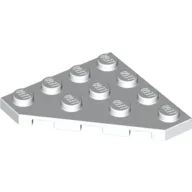 Wedge Plate 4 x 4 Cut Corner / White