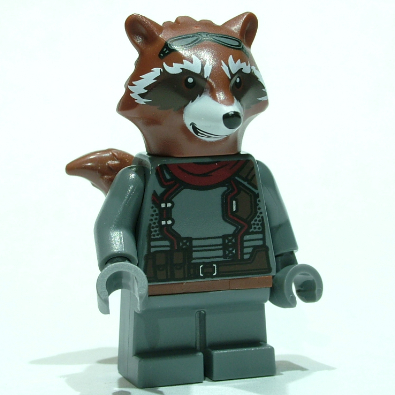 Lego Rocket Raccoon, Dark Bluish Gray Outfit