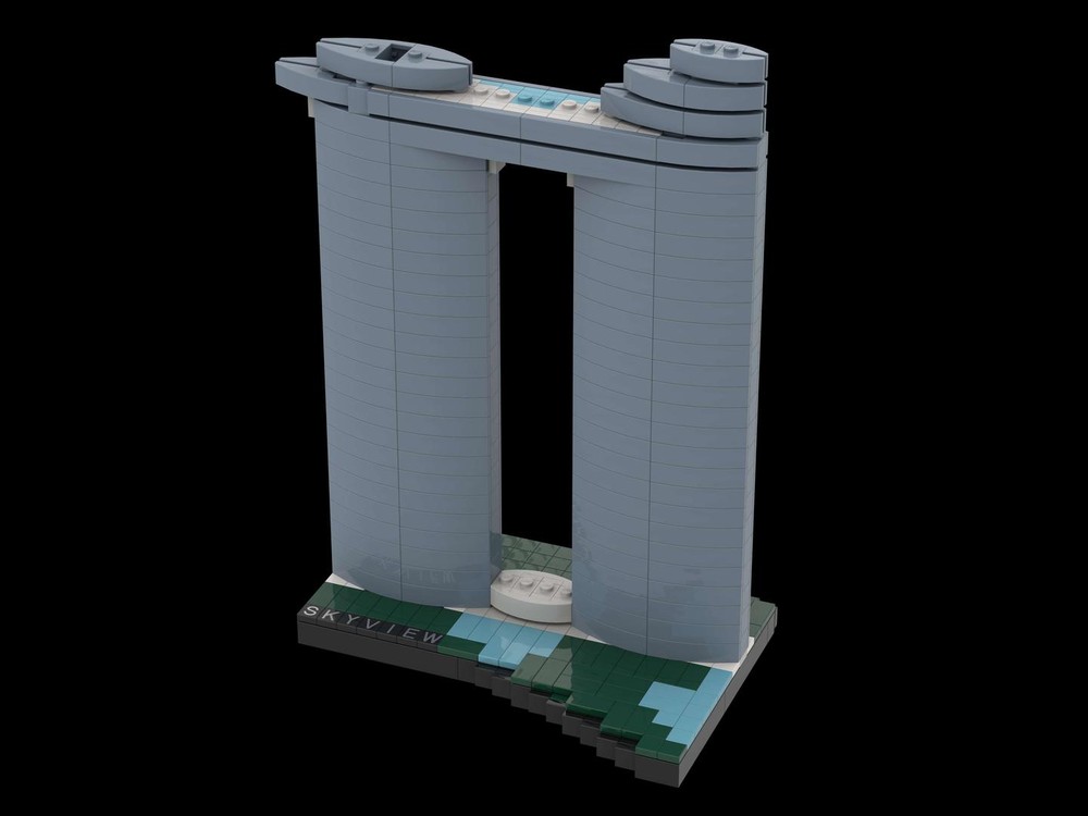Lego Sky View Hotel Dubai 1:1000 scale