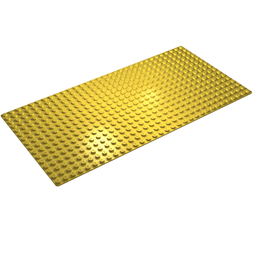Lego Baseplate 16 x 32 / Yellow