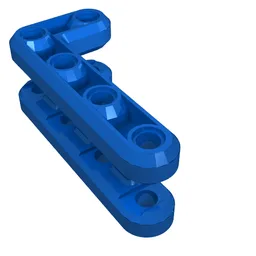 Technic Beam 3 x 7 L-Shape Double / Blue