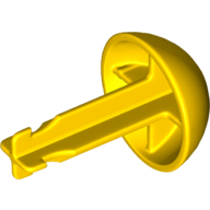 Lego Duplo Cannon Ball 1/2 with Axle Connector and 4 Holes in Top / Yellow