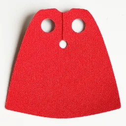Neckwear Cape, Standard with Black Back [Traditional Starched Fabric] / Red