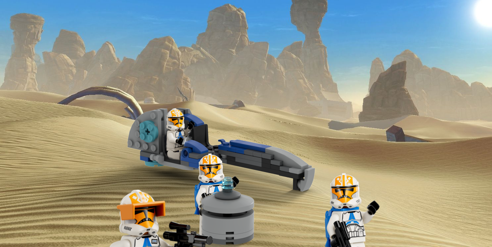 Lego 501st BARC Speeder with Sidecar 75359 Alternate Build