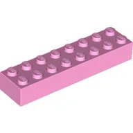 Brick 2 x 8 / Bright Pink