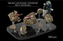 Micro Geonosis Asteroid Belt Diorama