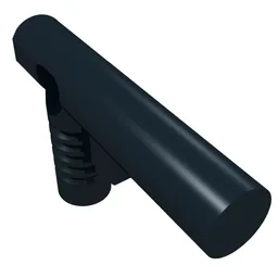 Equipment Hose Nozzle / Gun with Side String Hole Simplified / Black