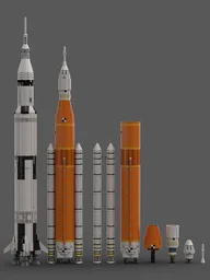 NASA Space Launch System Artemis SLS Block 1 (1:110 Saturn V scale)