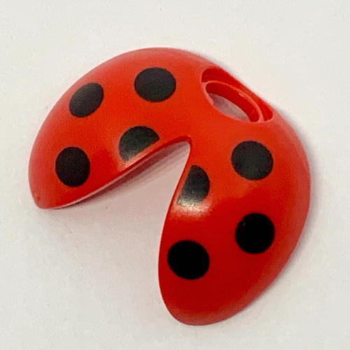 Lego Minifig Neckwear Ladybug / Ladybird Wings with Black Spots Print / Red