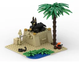 Tomb in oasis