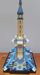 skyscraper with supports