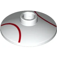 Dish 2 x 2 Inverted [Radar] with 2 Curved Red Lines