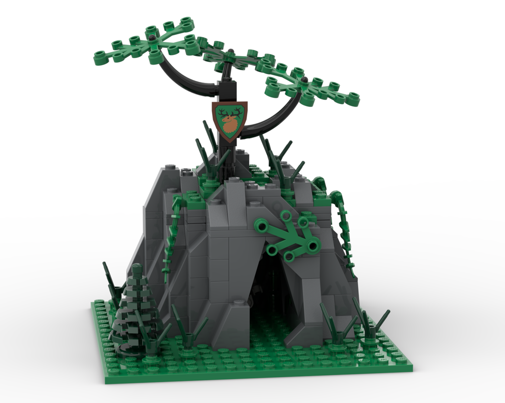 Lego The rock in the forest