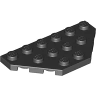 Wedge Plate 3 x 6 Cut Corners / Black