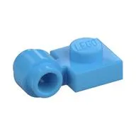 Plate Special 1 x 1 with Clip Light, Bar Hole [Thick Ring] / Medium Blue