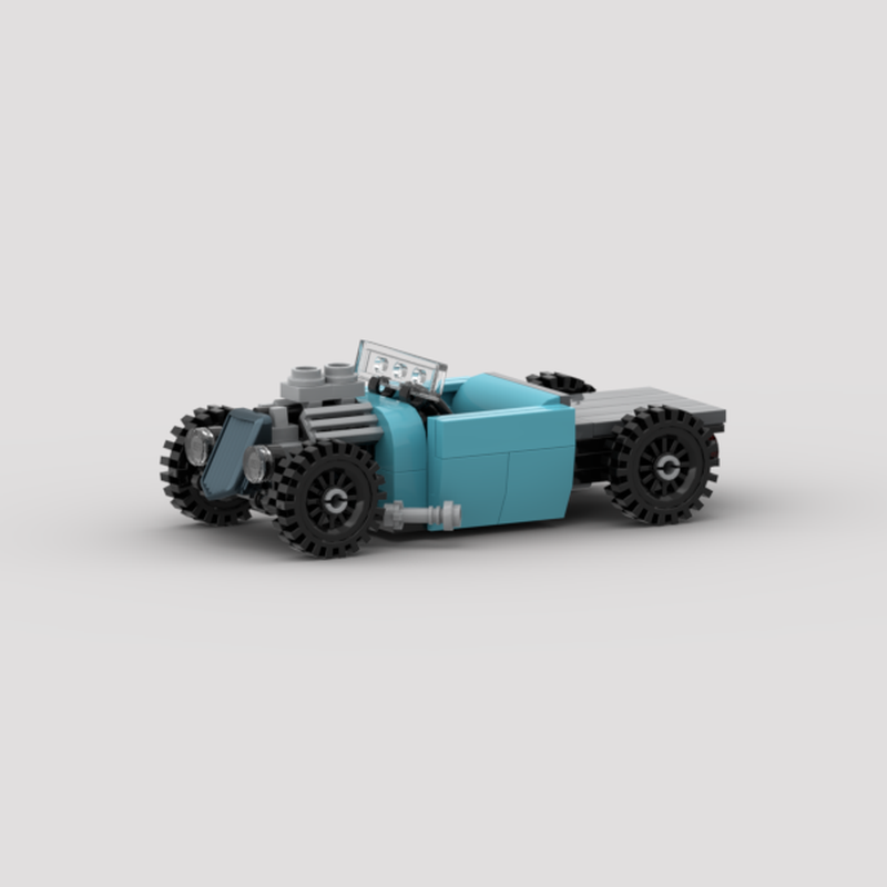 Lego 1933 ROADSTER PICKUP BLUETRUCK - JOHNNI D HOTROD