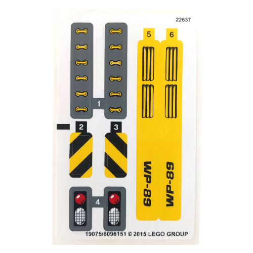 Lego Sticker Sheet for Set 42035-1 / [No Color/Any Color]