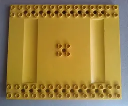 Duplo Toolo Plate 12 x 14 with 2 x 14 Studs on Sides and 2 x 2 Studs in Center