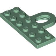 Lego Plate Special 2 x 6 with Wall Mount Hook / Sand Green