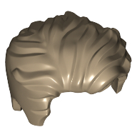 Lego Hair Swept Left Tousled [Plain] / Dark Tan