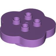 Lego Duplo Flower 4 x 4 x 1 with 4 Top Studs / Medium Lavender