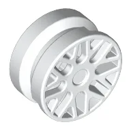 Wheel 11 x 6 with 8 'Y' Spokes [Plain] / White