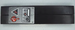 Stickered Assembly 8 x 2 with Silver Ferrari F430 Challenge Centre Console with Buttons, Electricity Danger Triangle and Red Power Switch Pattern (Sticker) - Set 8143