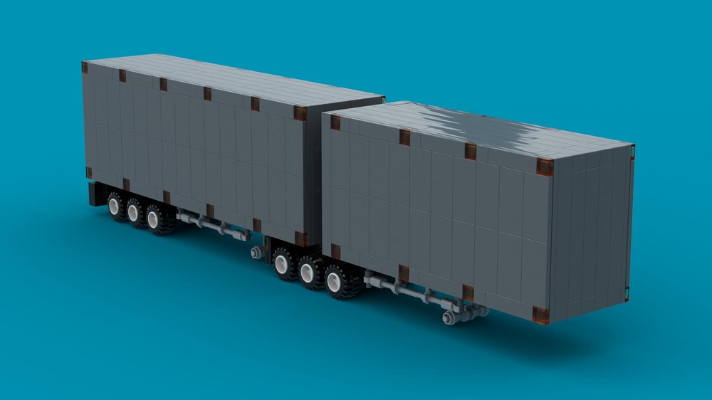 Lego B double trailer snot built