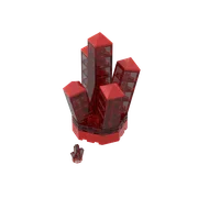 Upscaled Rock Crystal With 5 Points